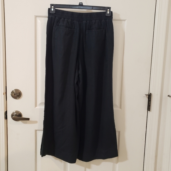 Athleta Size 8 Black Wide-Leg Pants - Picture 3 of 12